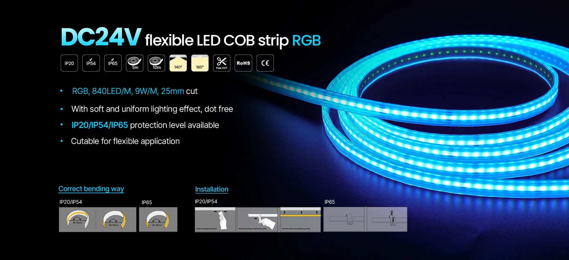 ST207 LED COB Strip Light