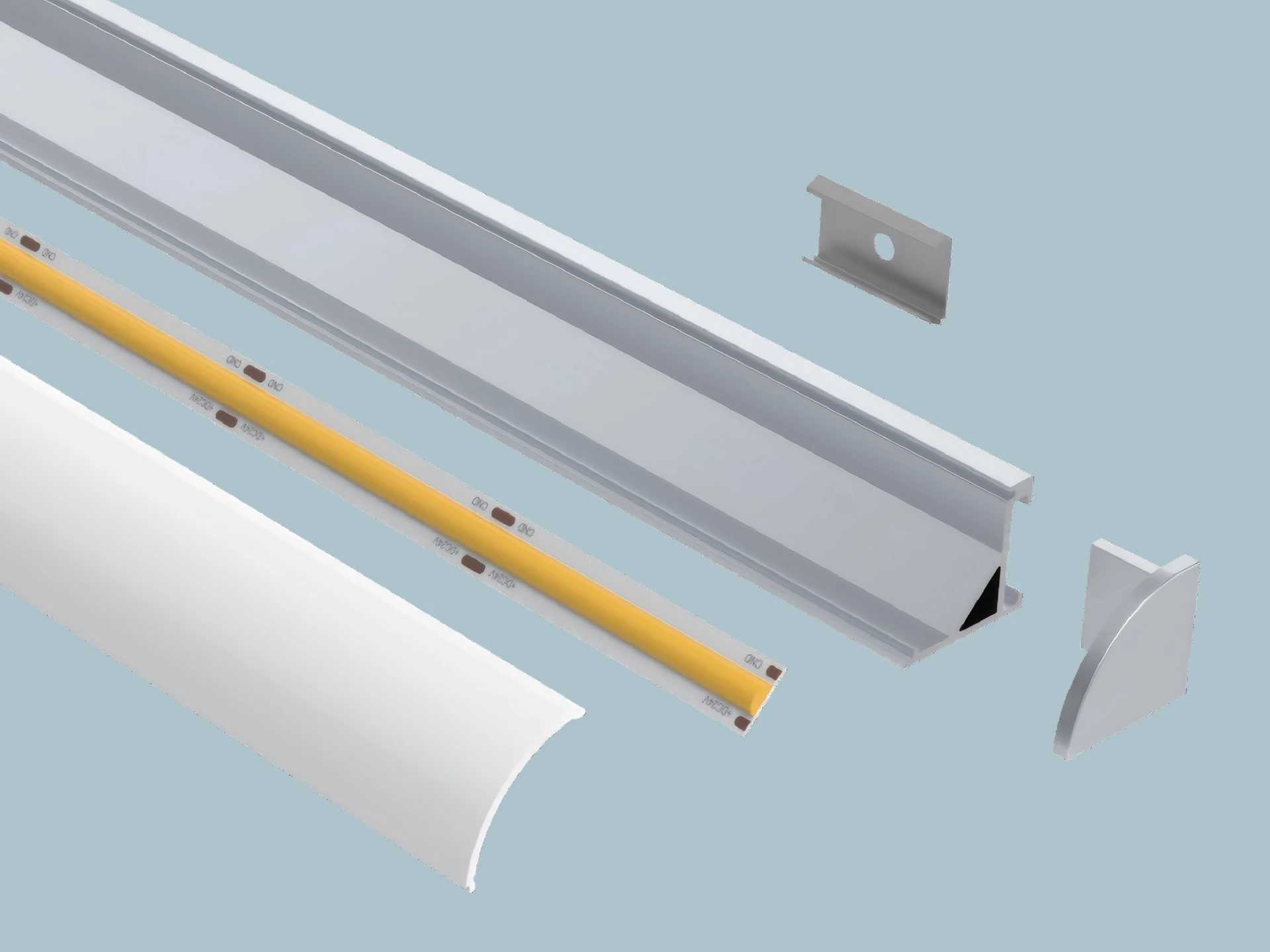 AP08-SM1618-R Linkable Range Aluminum Profile
