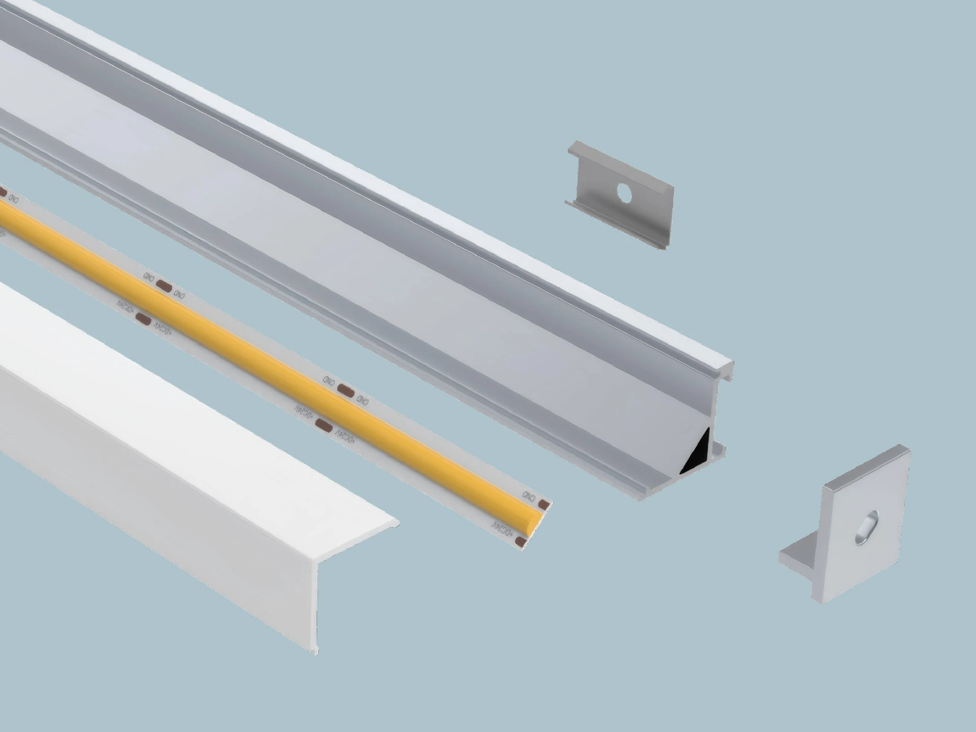 AP08-SM1618-S Linkable Range Aluminum Profile